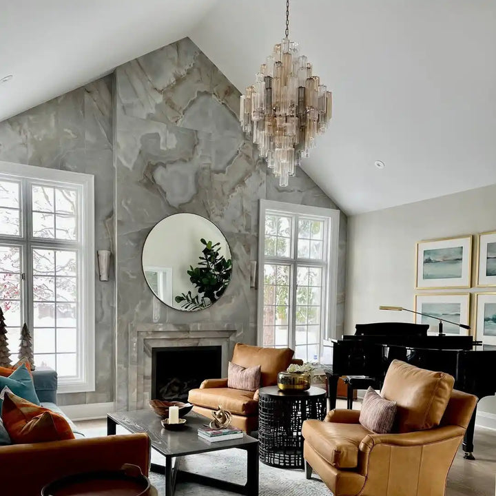 Addis Diamond Chandelier 49''H-Arialamps