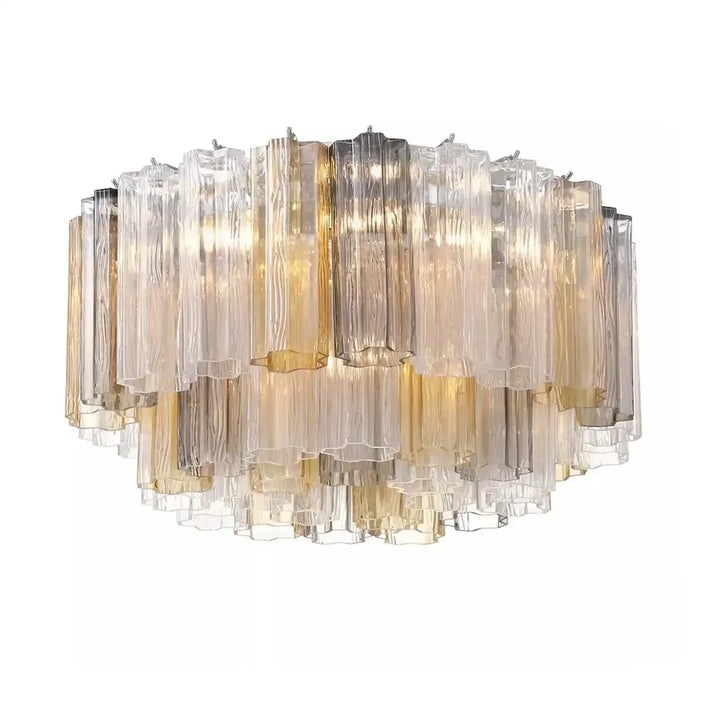 Addis Flushmount 22"/32"-22"-7 Lights-Polished Chrome-Autumn-Arialamps