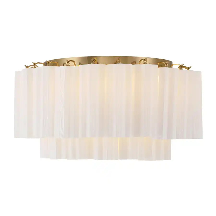Addis Flushmount 22"/32"-22"-7 Lights-Brass-White-Arialamps