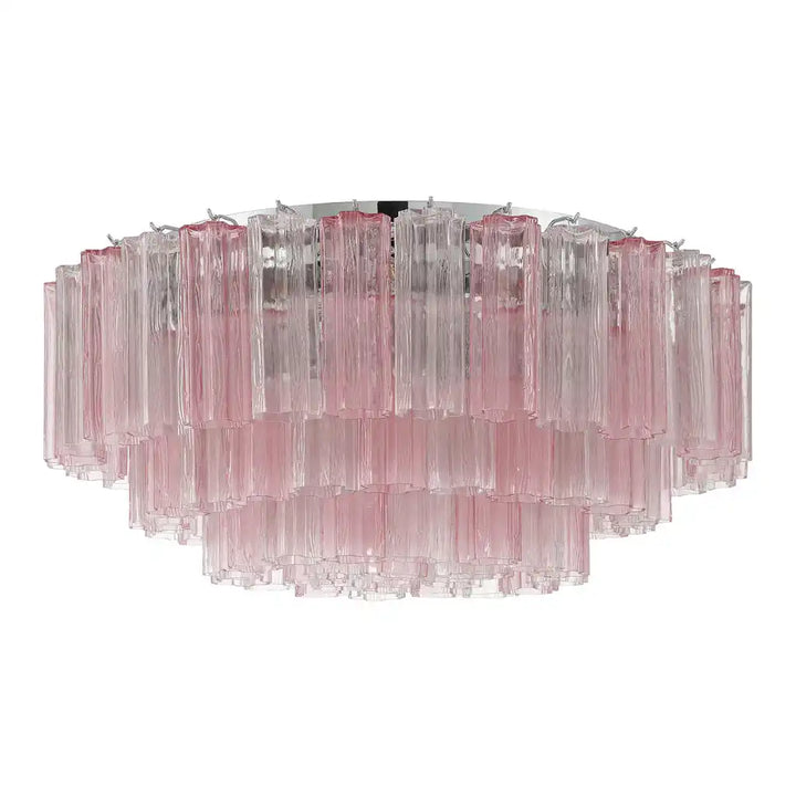 Addis Flushmount 22"/32"-32"-16 Lights-Polished Chrome-Spring-Arialamps