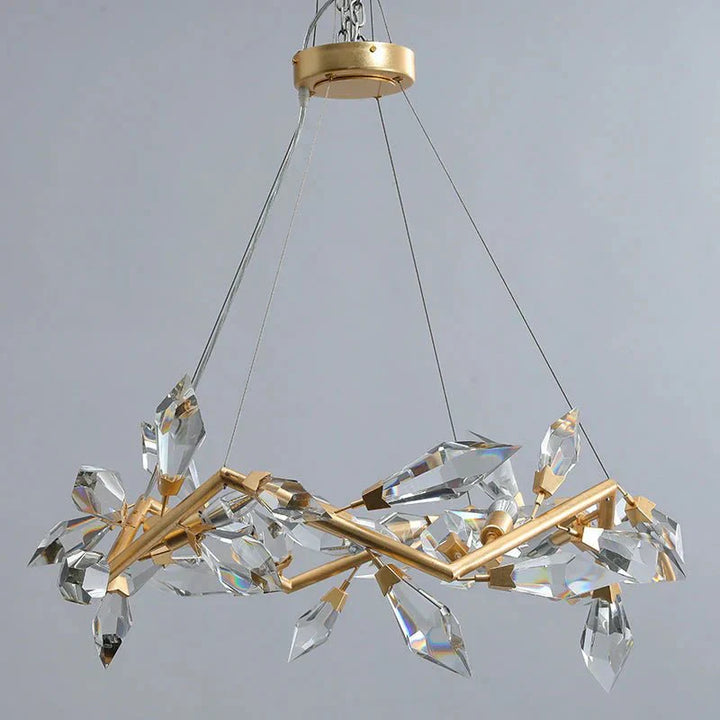Addison 34" Crystal Chandelier - Arialamps