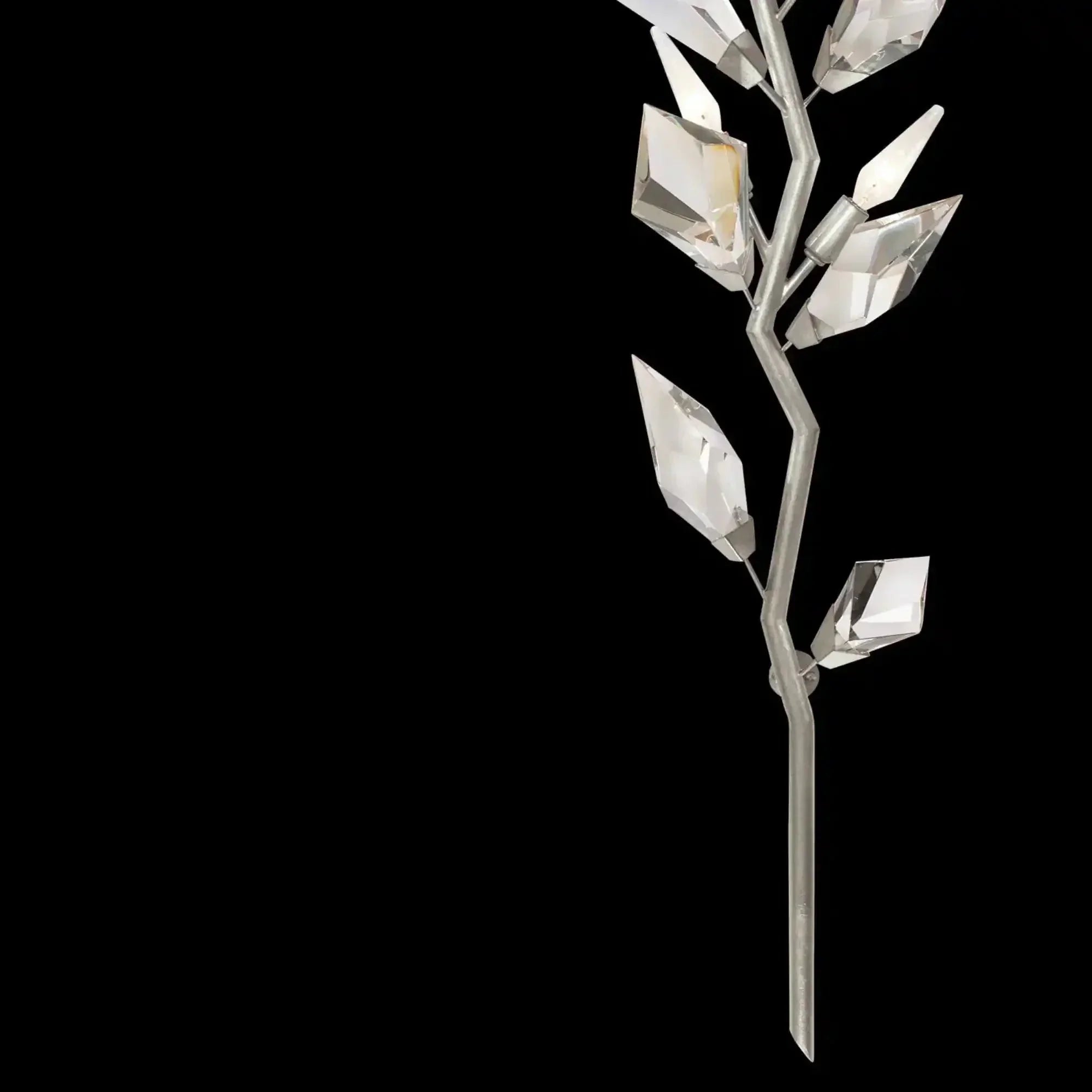 Addison 58" Gold&Silver Crystal Sconce - Arialamps