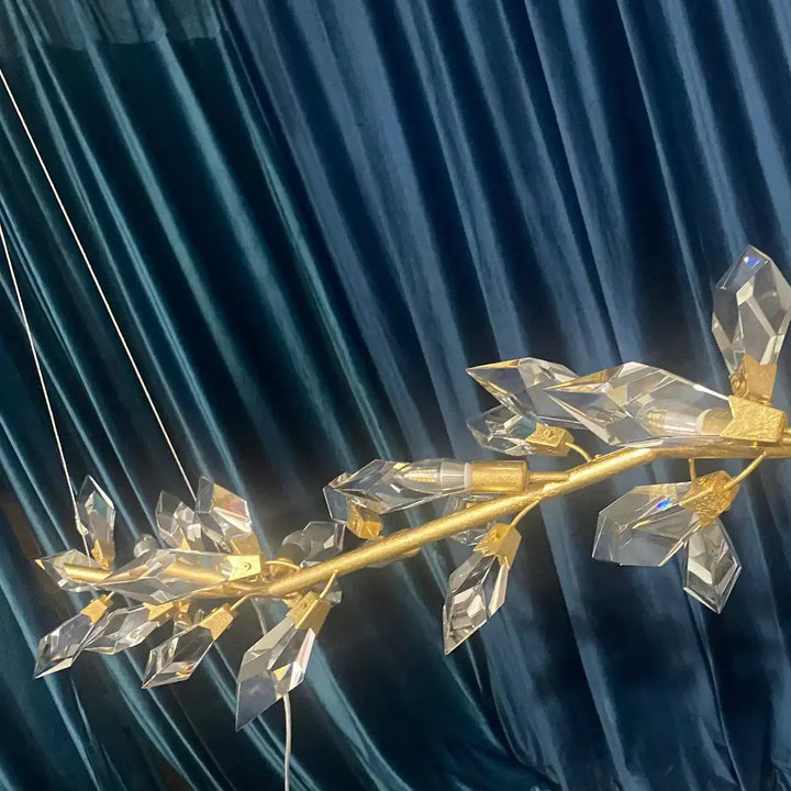 Addison 63.5" Linear Crystal Chandelier - Arialamps
