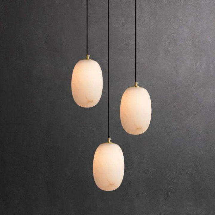 Alabaster Bedside Pendant Light-Pendant for living room,Pendant for kitchen,Pendant for bathrooms,Pendant for bedrooms,Pendant for foyer,Pendant for stairways,Pendant for dining room-Arialamps