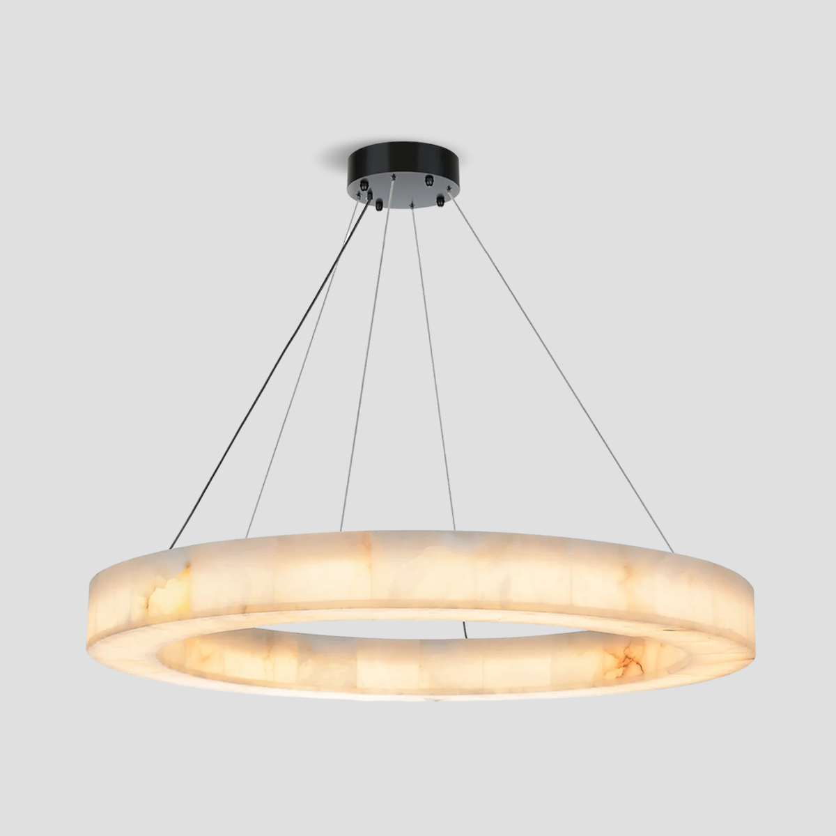 Alabaster Halo Ring Chandelier-chandeliers for dining room,chandeliers for stairways,chandeliers for foyer,chandeliers for bedrooms,chandeliers for kitchen,chandeliers for living room-59"W-Arialamps