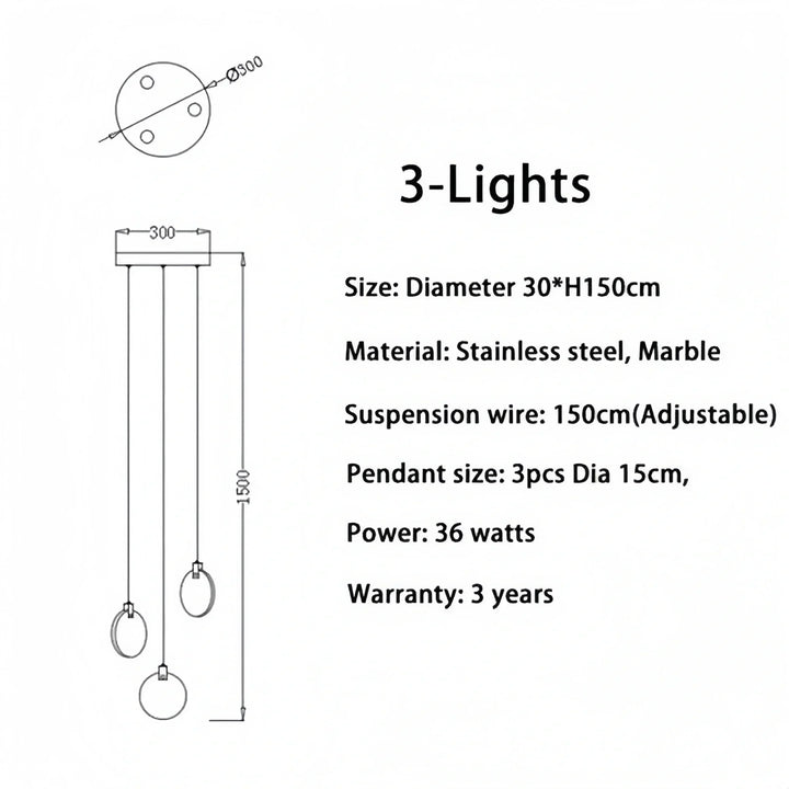 Alabaster Long Staircase Chandelier 5 styles-NORMAL-Arialamps