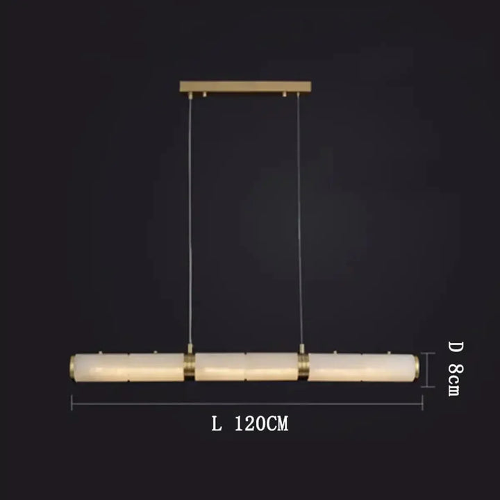 Alabaster Magnificence Art Linear Chandelier - Arialamps