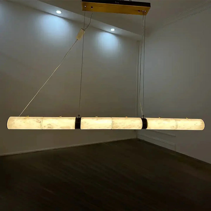 Alabaster Magnificence Art Linear Chandelier - Arialamps