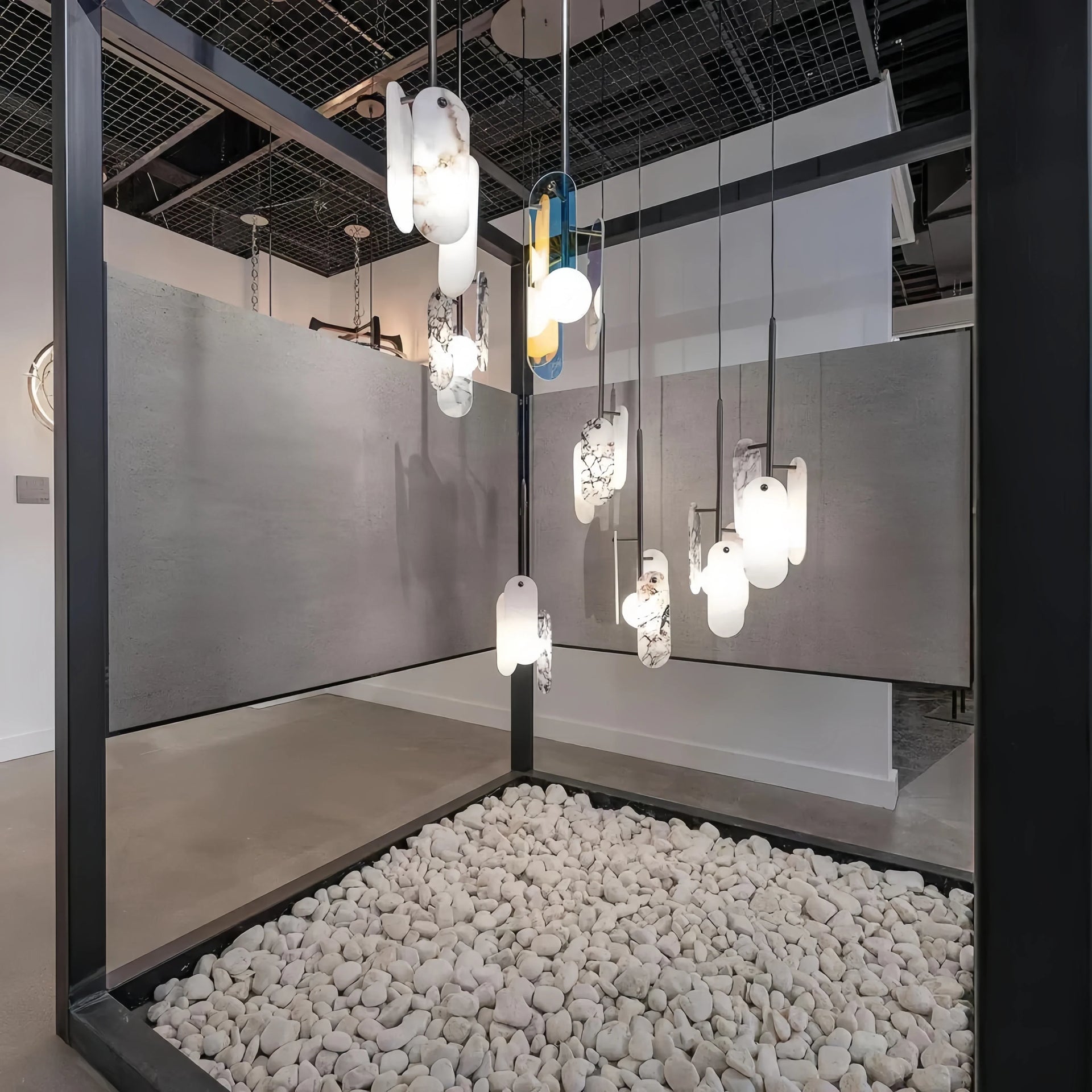 Alabaster Megalith Single Pendant