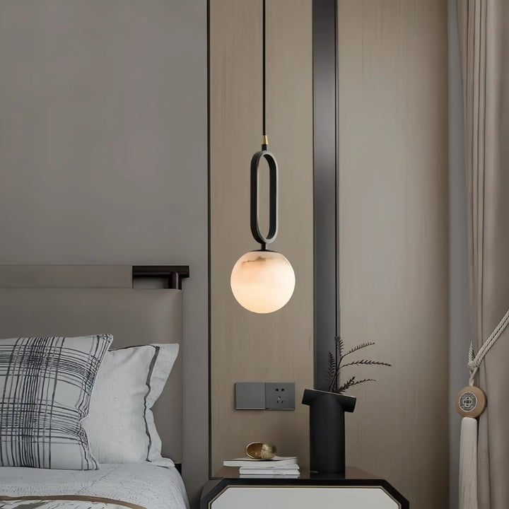 Alabaster Modern Pendant 6"-Pendant Light-Arialamps