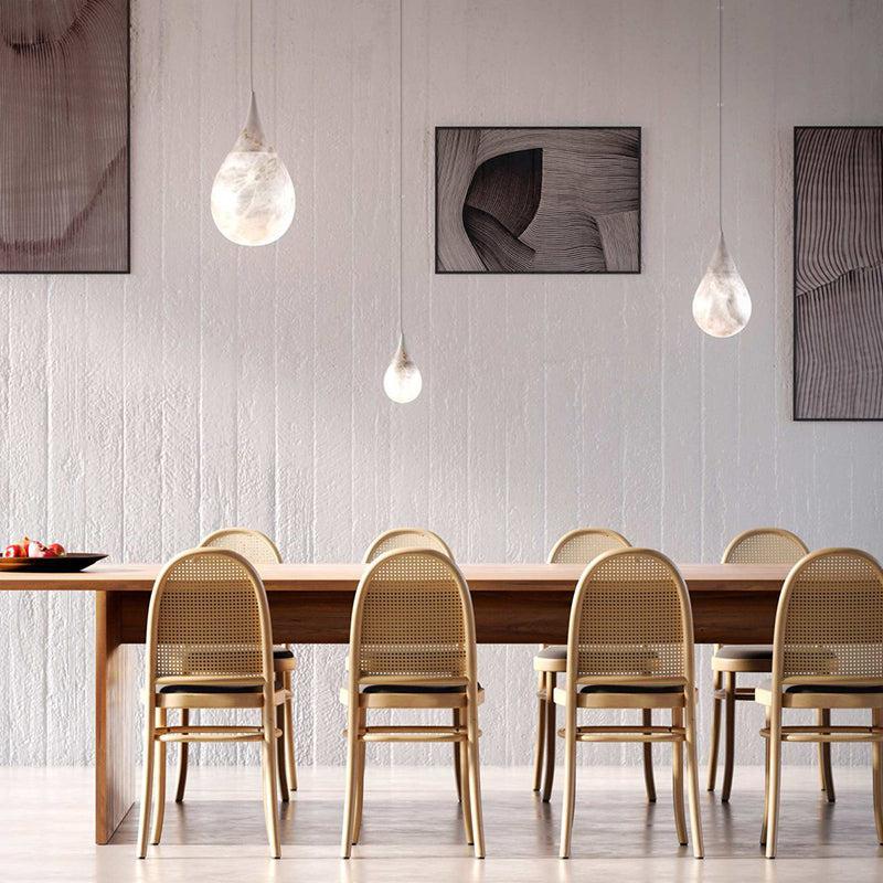Alabaster Rain Pendant Lighting, Dining Table Pendant-Chandelier-Arialamps