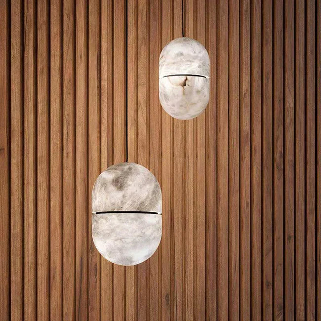 Alabaster Symmetry Pendant Light, Island Mini Pendant Light-Arialamps