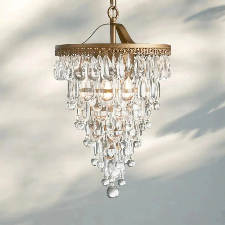 Anabelle Round Chandelier 17''23''H - Arialamps