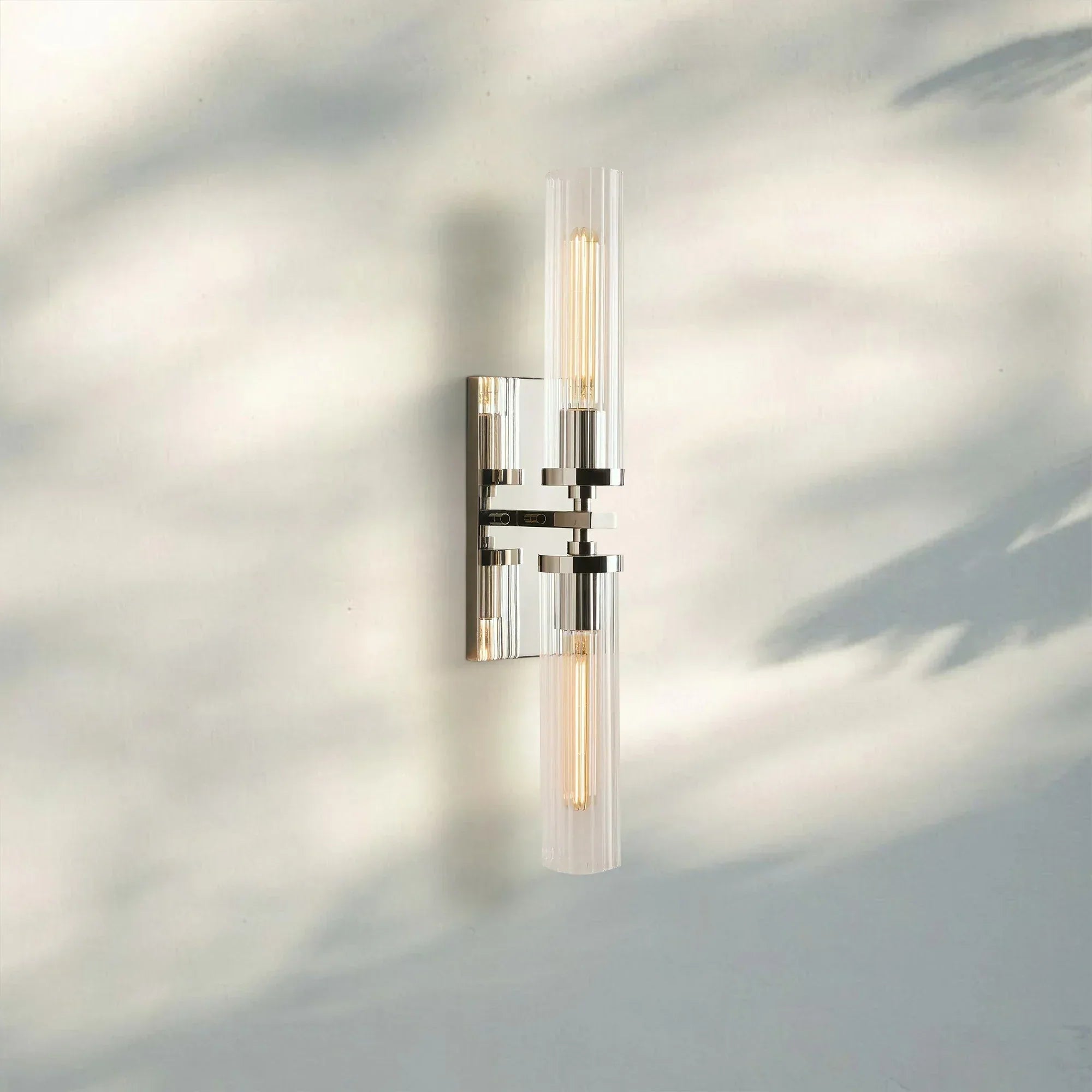 Andreass 2-Light Wall Sconce-Nickel-