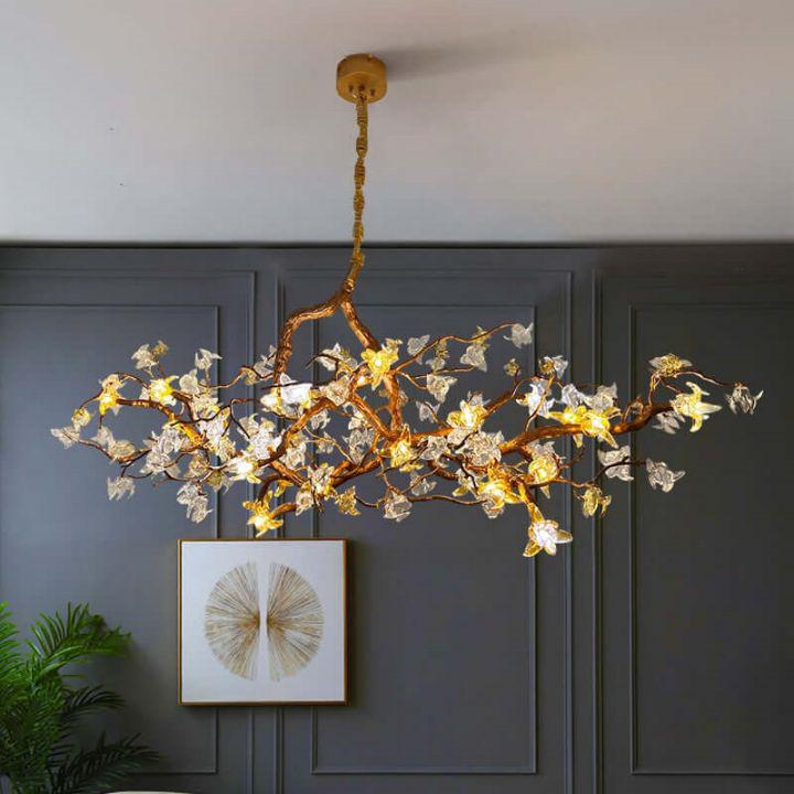 Aosta Branch Chandelier-chandeliers for dining room,chandeliers for stairways,chandeliers for foyer,chandeliers for bedrooms,chandeliers for kitchen,chandeliers for living room-Arialamps