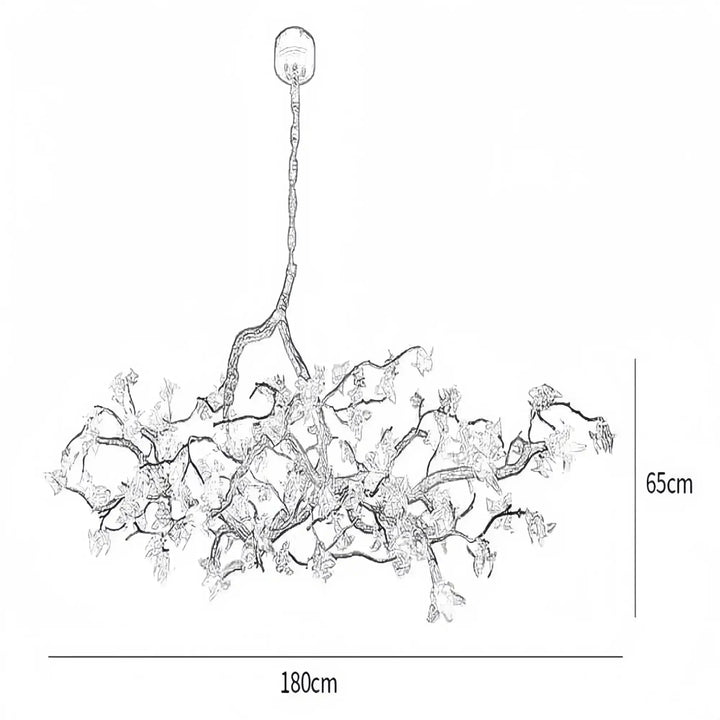 Aosta Branch Chandelier - Arialamps