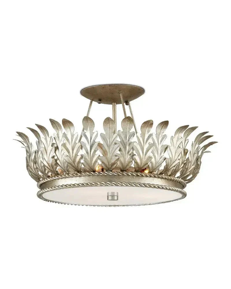 Arcadia Semi - Flush Mount Chandelier 18.5'' For living room, bed room, Foyer Entryway - Arialamps