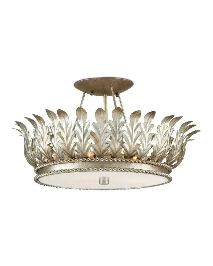 Arcadia Semi - Flush Mount Chandelier 18.5'' For living room, bed room, Foyer Entryway - Arialamps