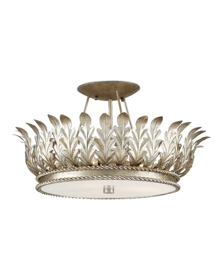 Arcadia Semi - Flush Mount Chandelier 18.5'' For living room, bed room, Foyer Entryway - Arialamps