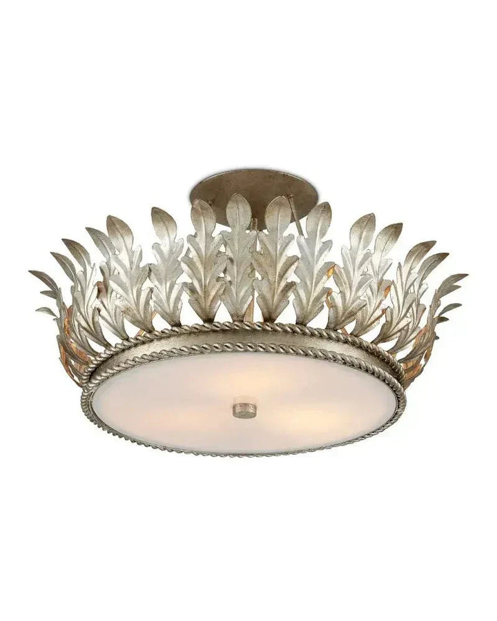 Arcadia Semi - Flush Mount Chandelier 18.5'' For living room, bed room, Foyer Entryway - Arialamps