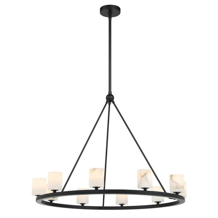 Argona 12 Light Alabaster Chandelier-chandelier for bedroom,chandelier for dining room,chandelier for stairways,chandelier for foyer,chandelier for bathrooms,chandelier for living room-Arialamps