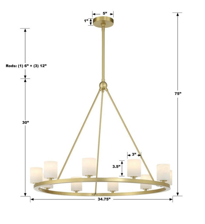 Argona 12 Light Alabaster Chandelier-chandelier for bedroom,chandelier for dining room,chandelier for stairways,chandelier for foyer,chandelier for bathrooms,chandelier for living room-Arialamps