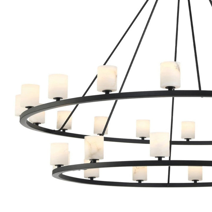 Argona 30 Light Alabaster Chandelier-chandelier for bedroom,chandelier for dining room,chandelier for stairways,chandelier for foyer,chandelier for bathrooms,chandelier for living room-Arialamps