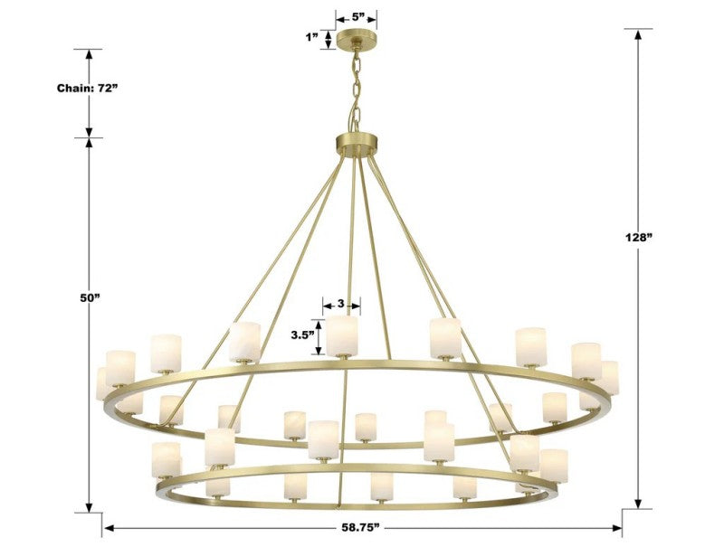 Argona 30 Light Alabaster Chandelier-chandelier for bedroom,chandelier for dining room,chandelier for stairways,chandelier for foyer,chandelier for bathrooms,chandelier for living room-Arialamps