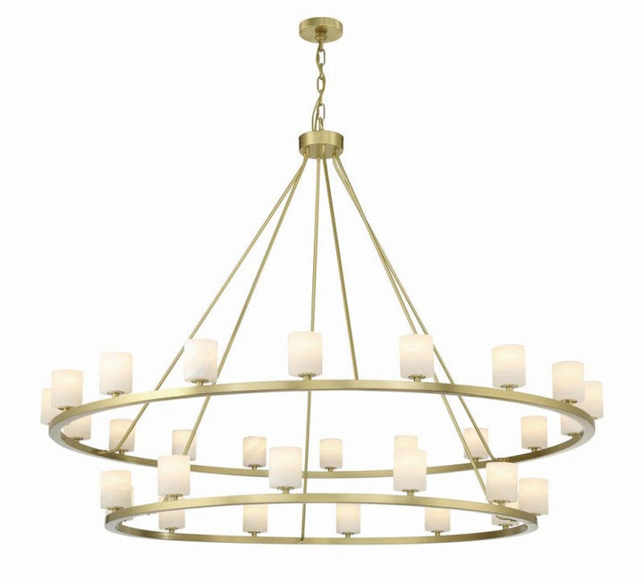Argona 30 Light Alabaster Chandelier-chandelier for bedroom,chandelier for dining room,chandelier for stairways,chandelier for foyer,chandelier for bathrooms,chandelier for living room-Brass-Arialamps