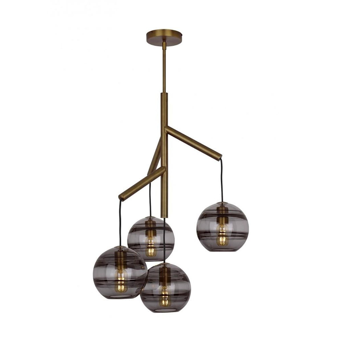 Art Glass Ball Sedona Chandelier - Arialamps