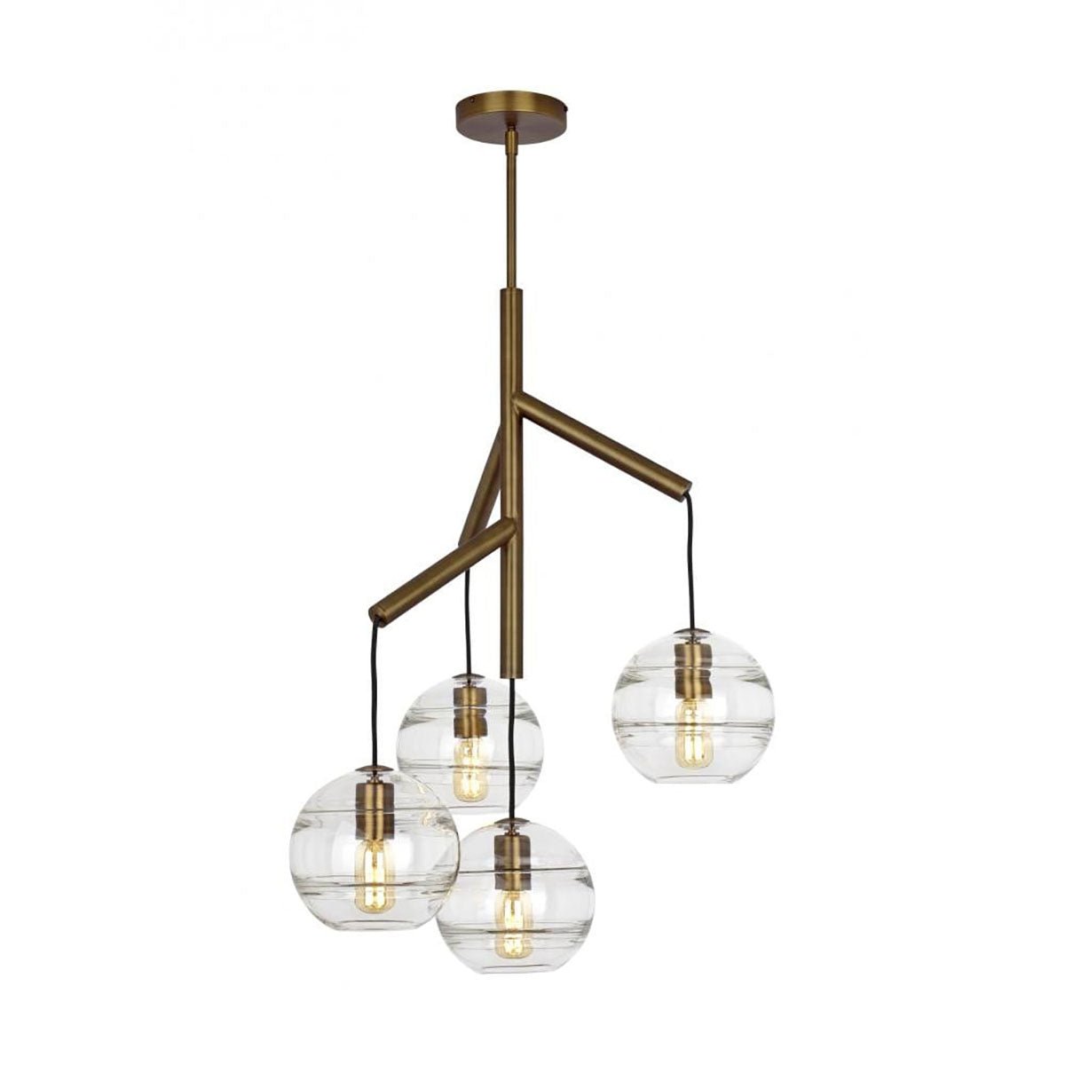 Art Glass Ball Sedona Chandelier - Arialamps