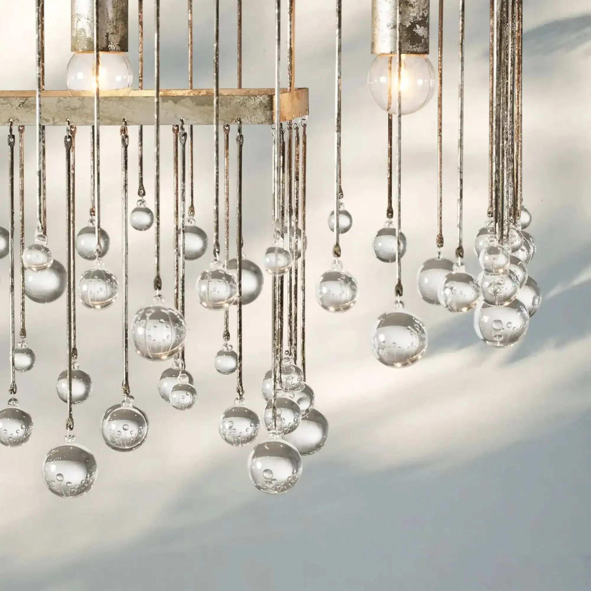 Aubrey Rectangular Chandelier 47''60'' - Arialamps