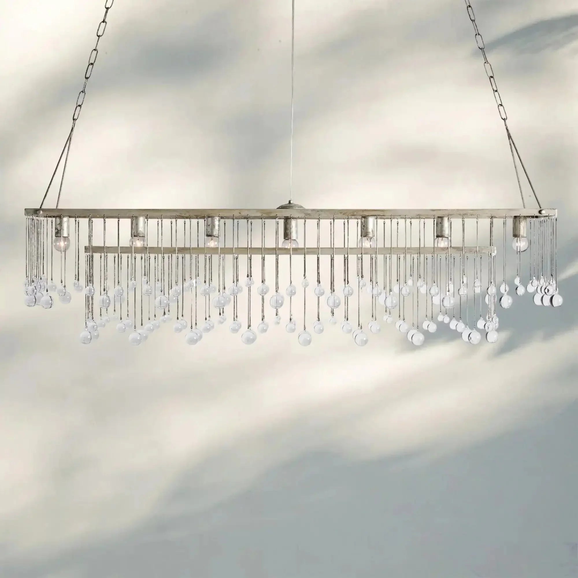 Aubrey Rectangular Chandelier 47''60'' - Arialamps