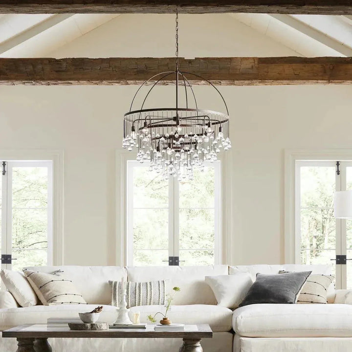 Aubrey Round Chandelier - Arialamps
