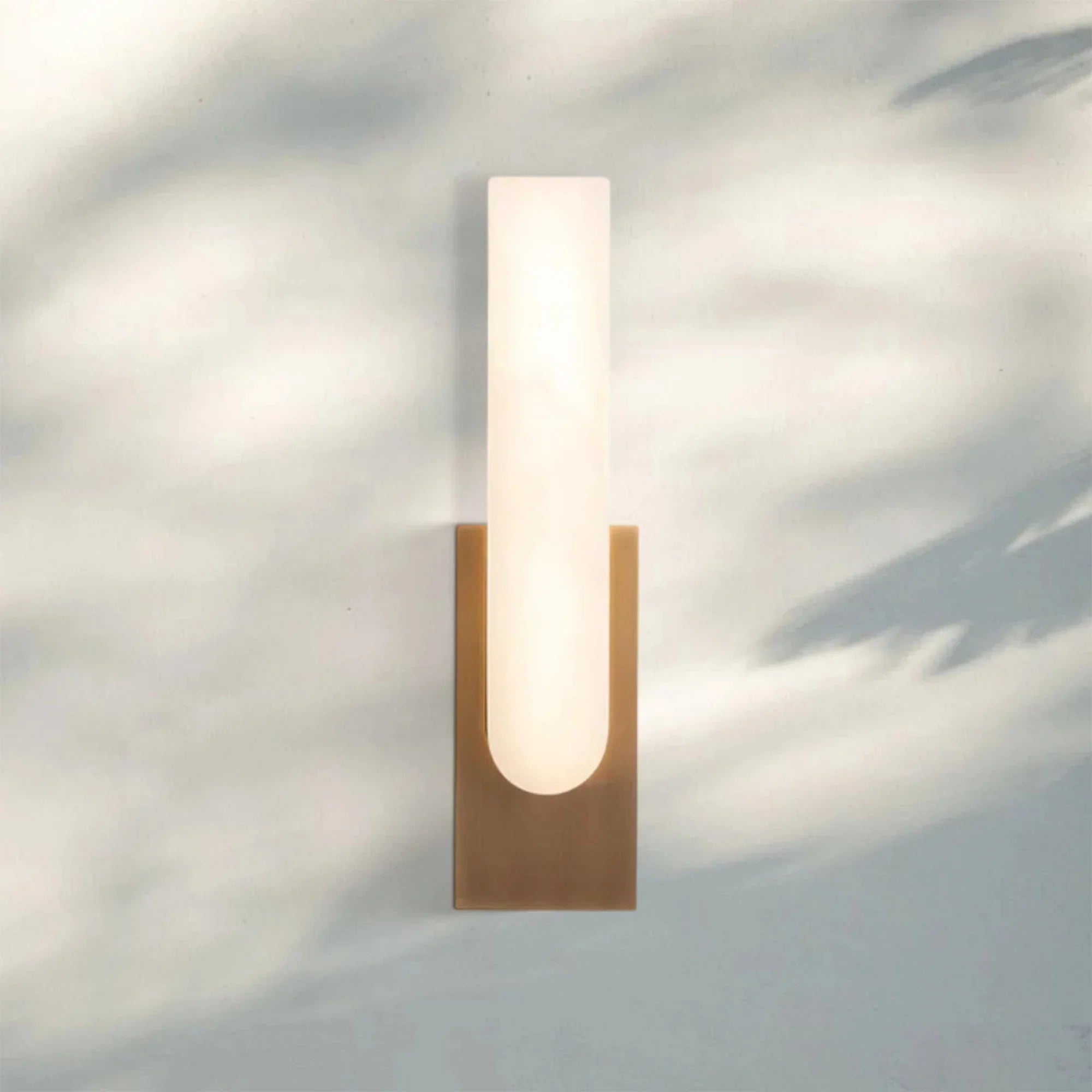 Aurora Alabaster Sconce Elegant LED Stone Lighting - Arialamps