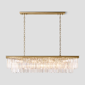 Odeon Crystal  2-Layer Rectangle Chandelier