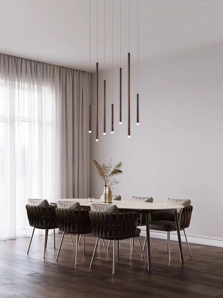 Bellini Square Tubular Pendant Light Chandelier