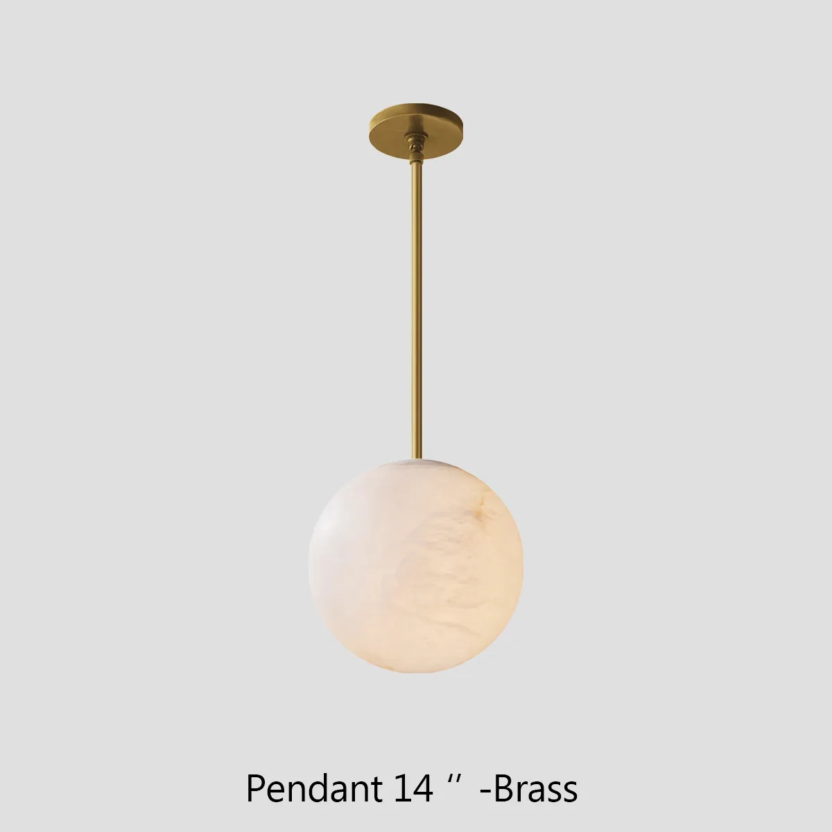 Alabaster Ball Modern Pendant Light