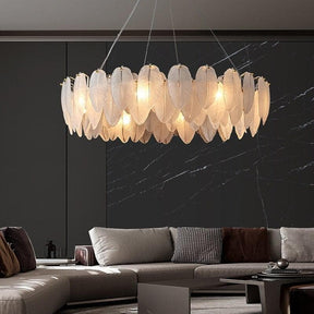 Lage Leaves Round Modern Chandelier