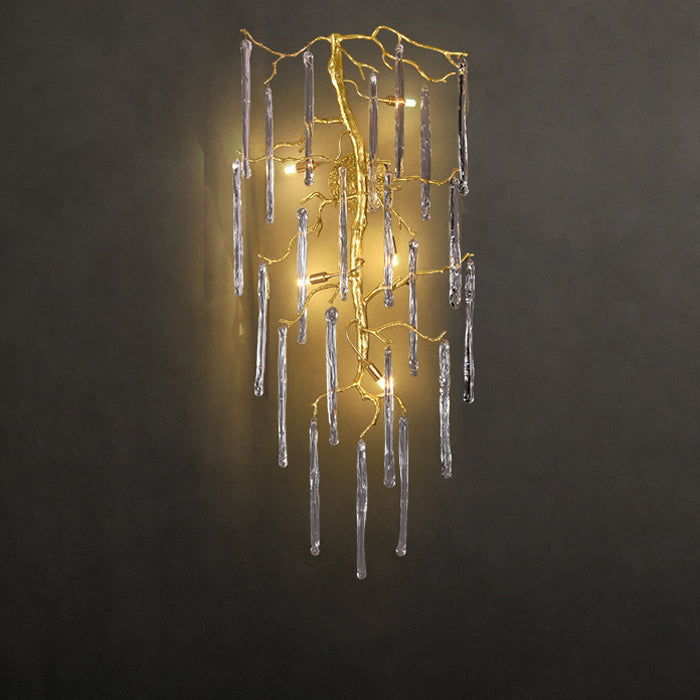 Beathe Light Luxury Crystal Branch Wall Sconce-Wall Sconce-Arialamps