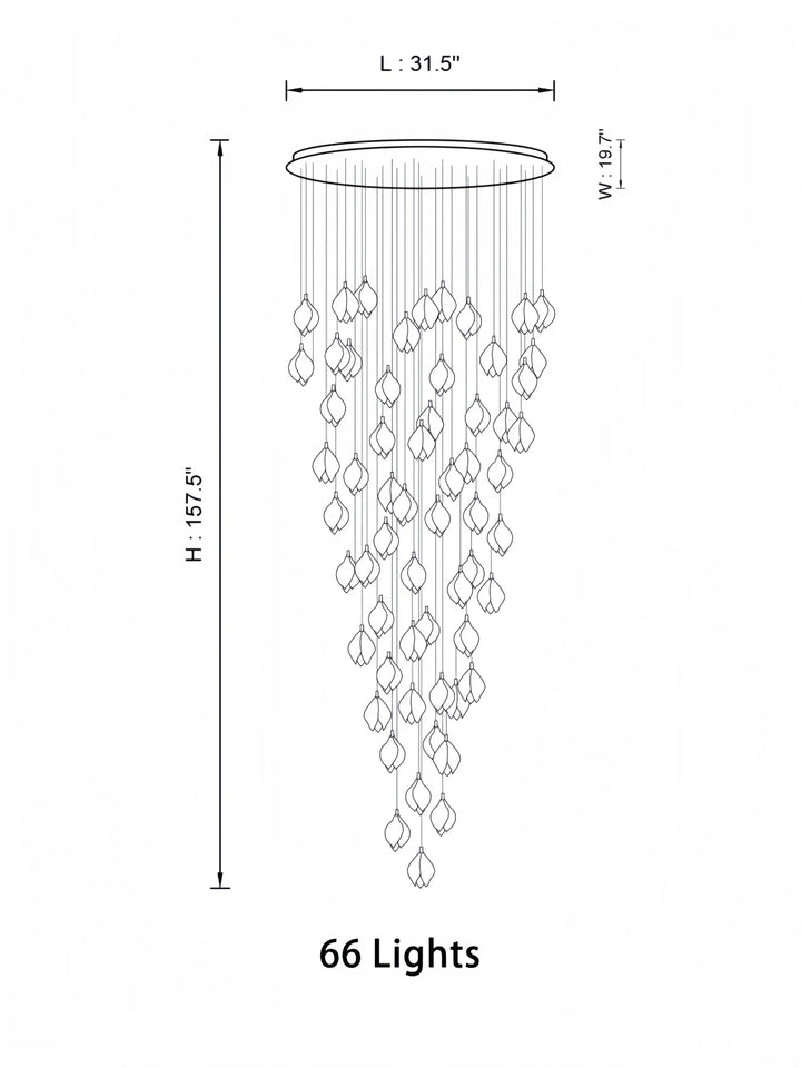 Bloom Chandelier-Arialamps