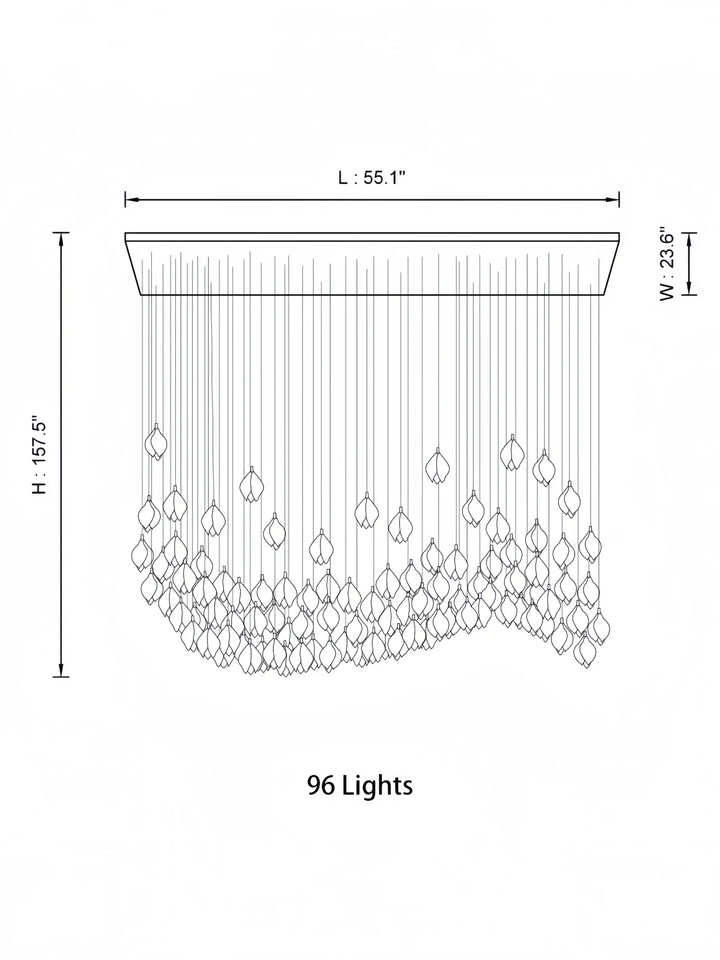 Bloom Chandelier-Arialamps