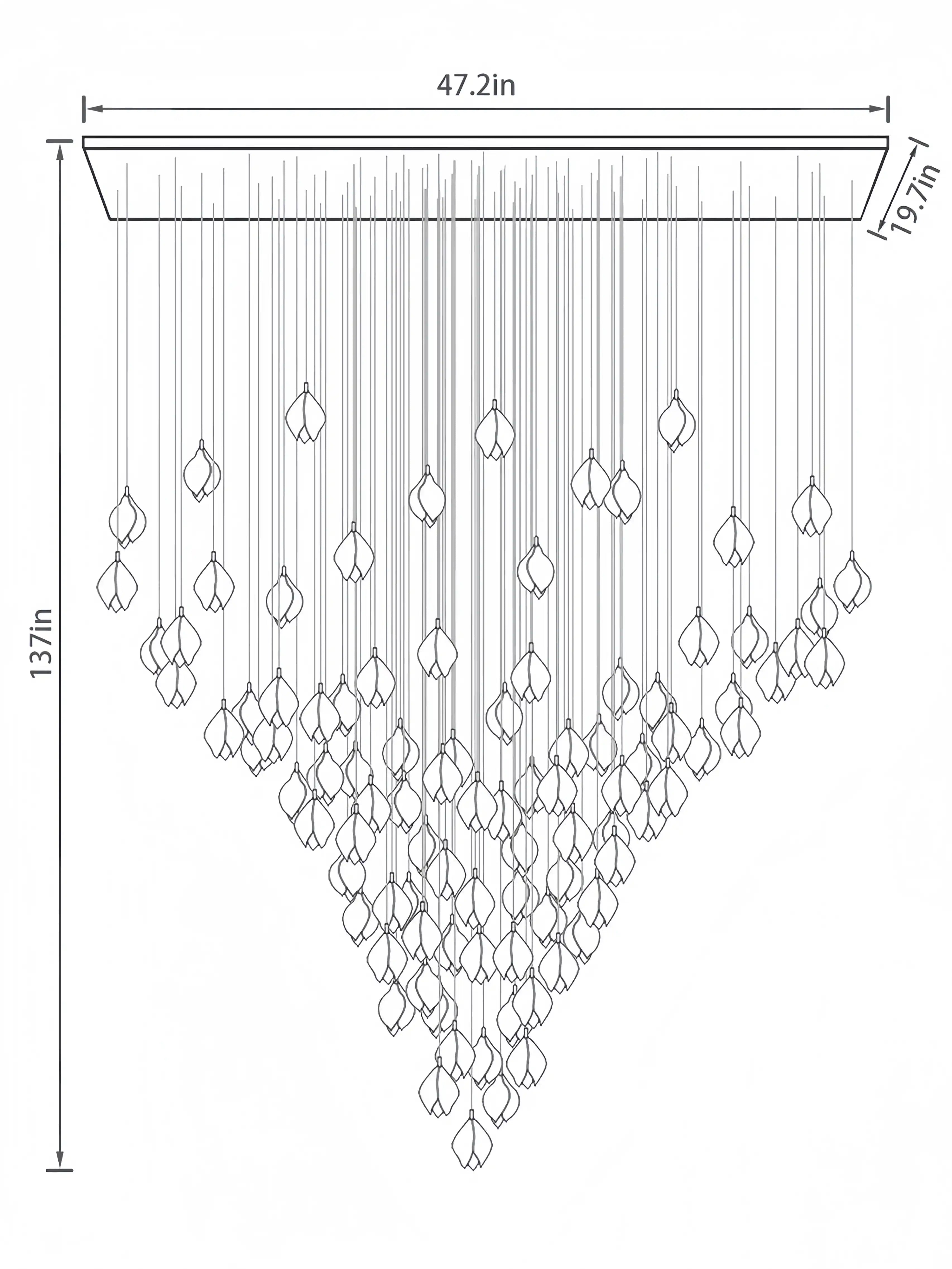 Bloom Chandelier-Arialamps