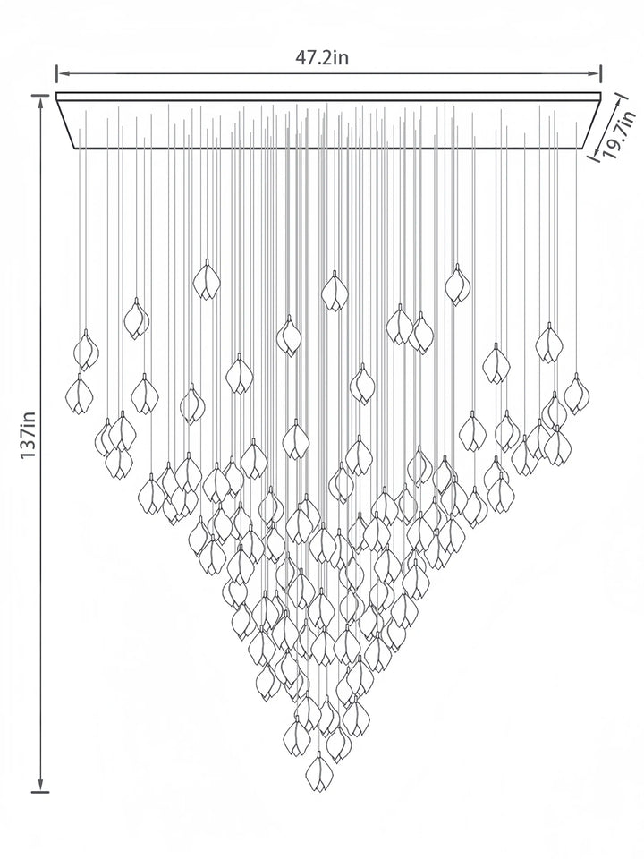 Bloom Chandelier-Arialamps