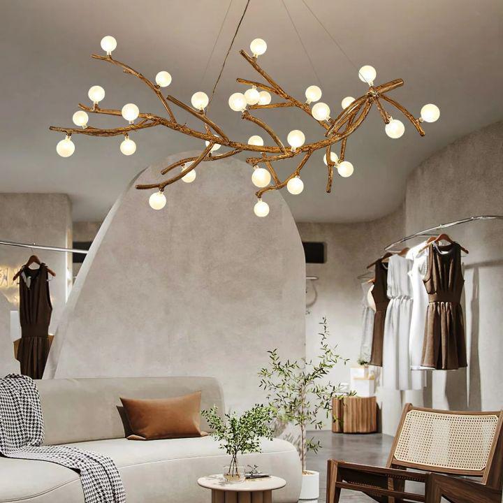 Boho Tree Branch Modern Chandelier-chandeliers for dining room,chandeliers for stairways,chandeliers for foyer,chandeliers for bedrooms,chandeliers for kitchen,chandeliers for living room-Arialamps