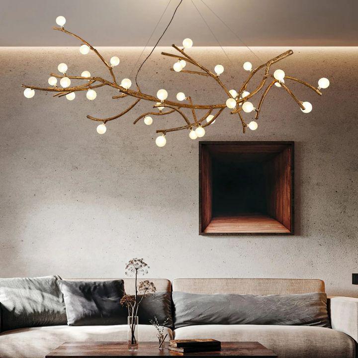 Boho Tree Branch Modern Chandelier-chandeliers for dining room,chandeliers for stairways,chandeliers for foyer,chandeliers for bedrooms,chandeliers for kitchen,chandeliers for living room-Arialamps