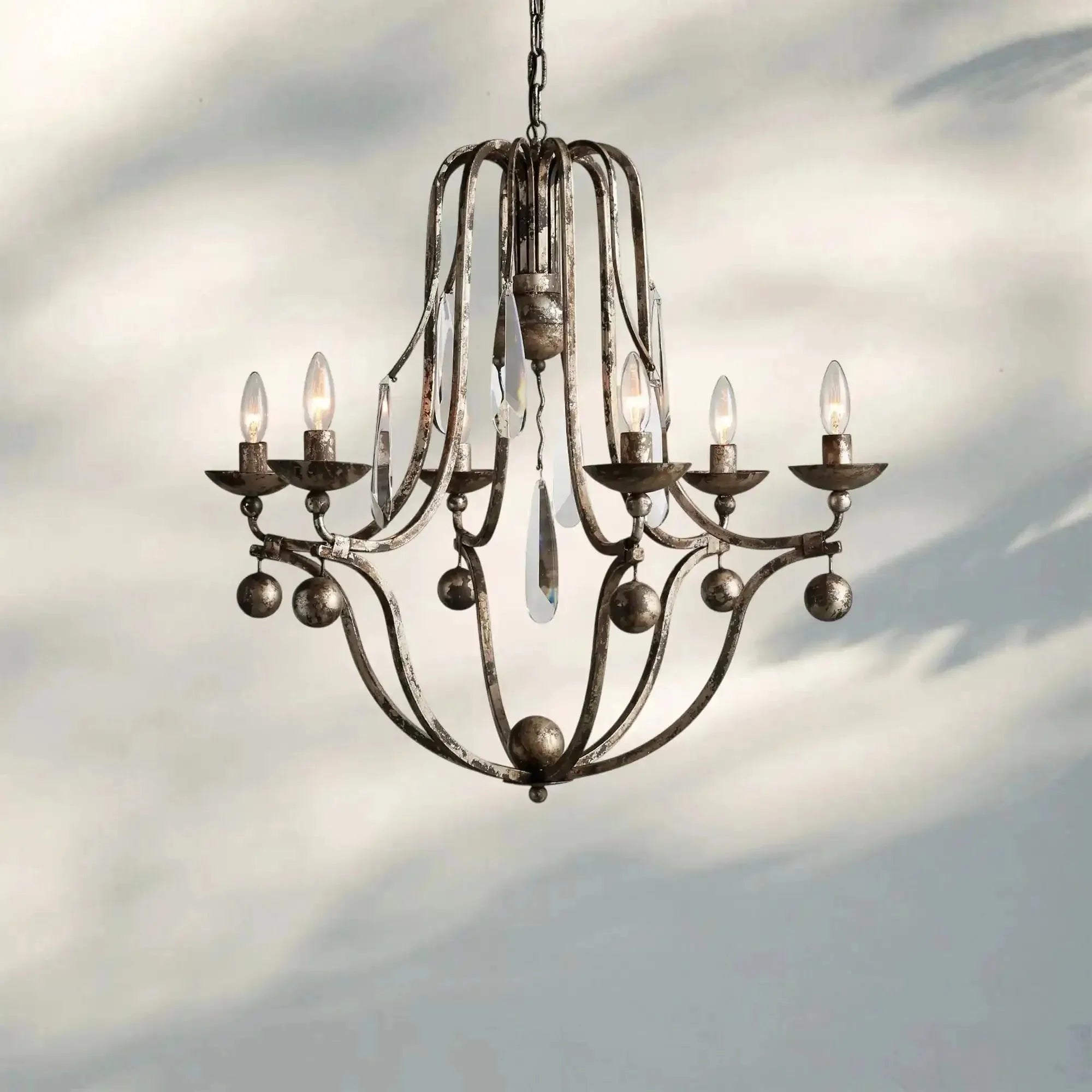 Bonitai Chandelier - Silver - Arialamps