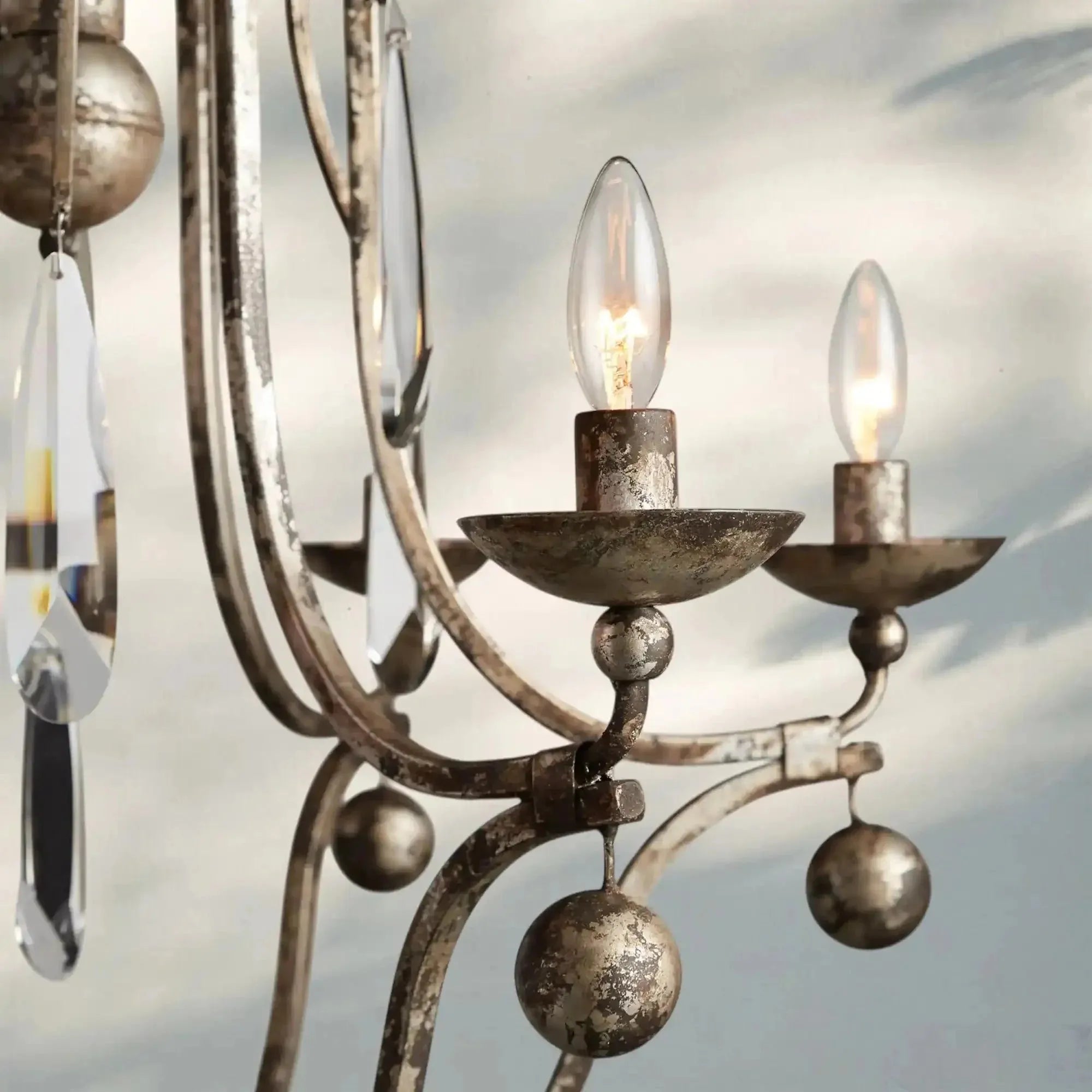 Bonitai Chandelier - Silver - Arialamps