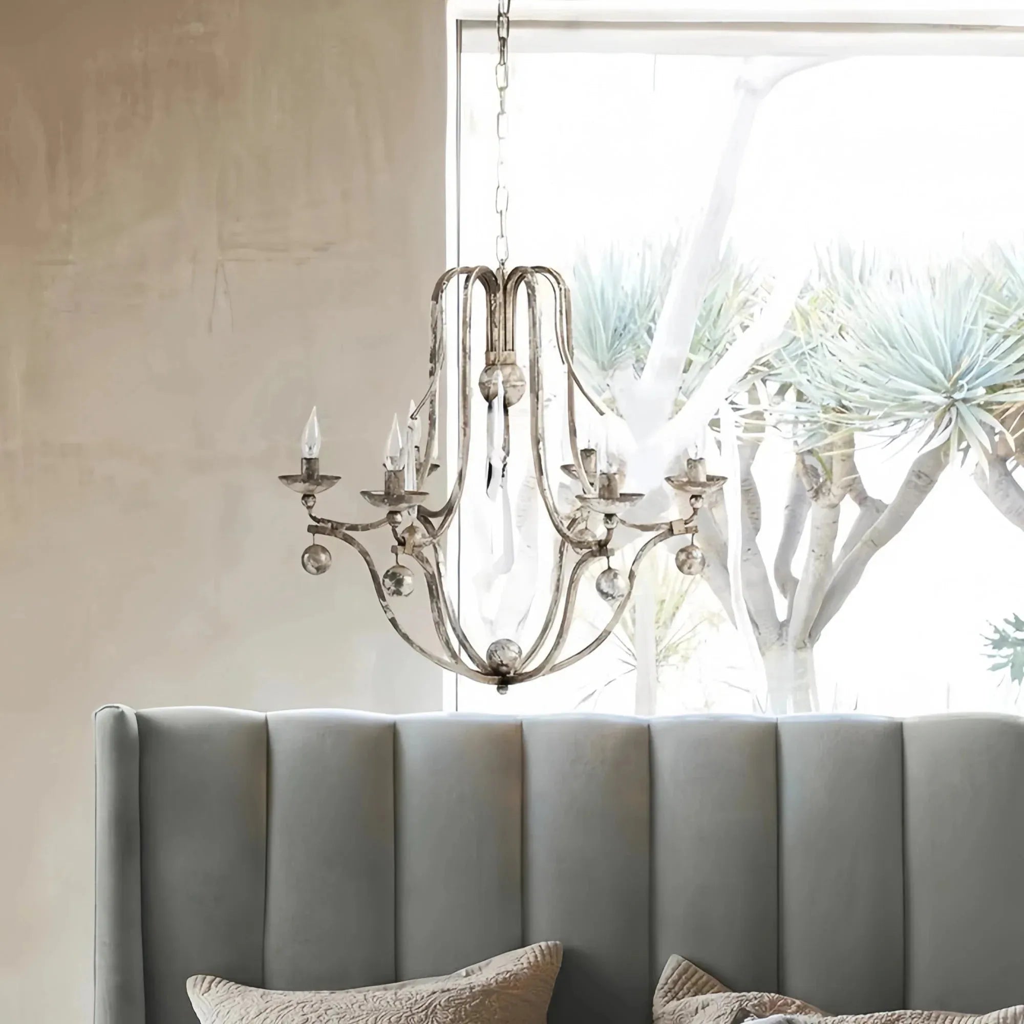 Bonitai Chandelier - Silver - Arialamps