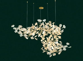 Fleur-de-lis Ceramic Branch Chandelier